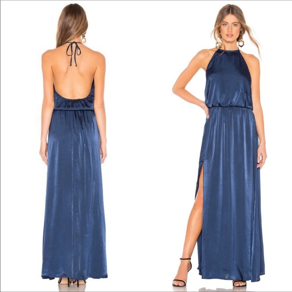 Show Me Your Mumu Heather Maxi Dress, Navy - Med